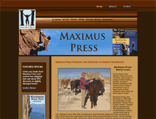 Tablet Screenshot of maximuspress.com